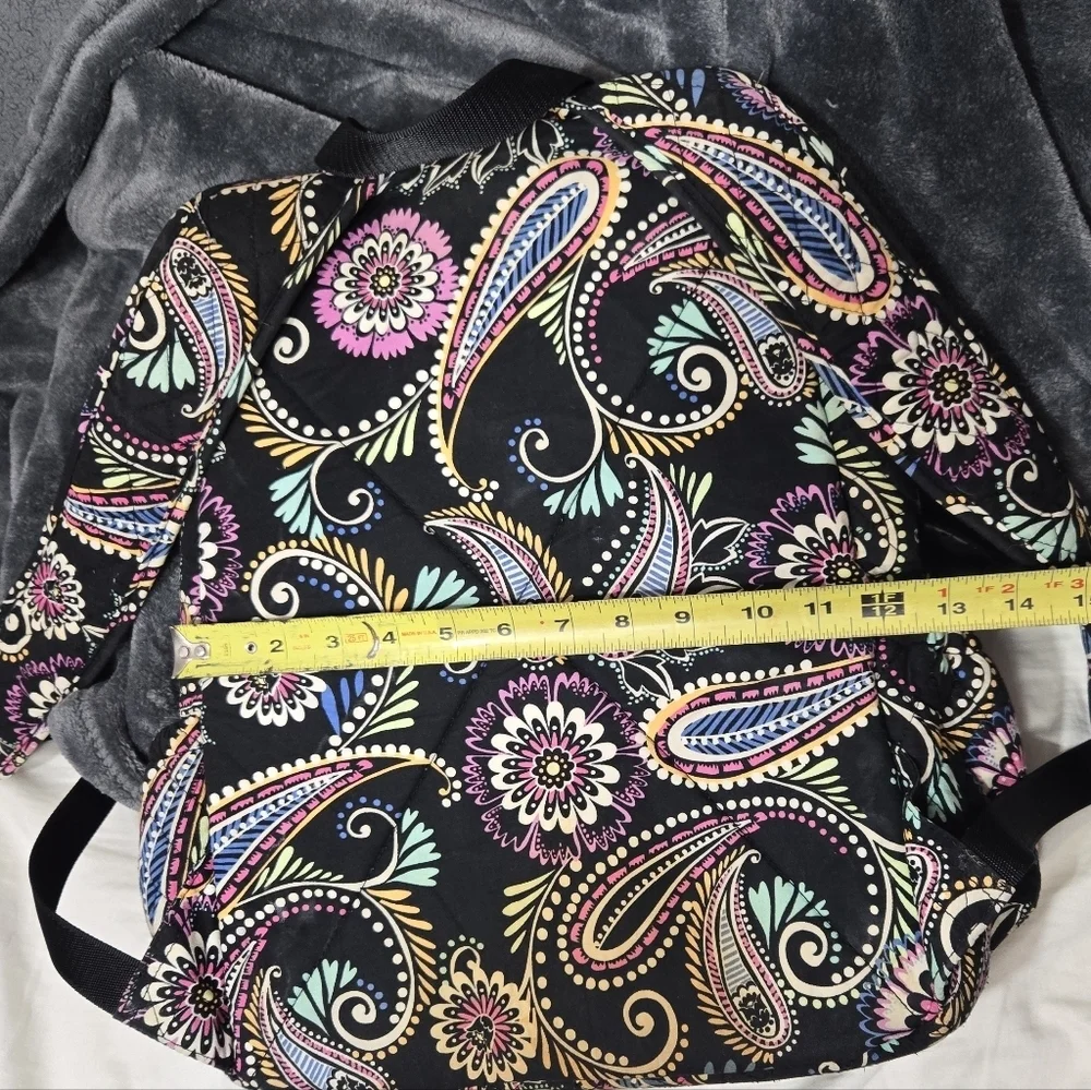 VERA BRADLEY Lighten Up Essential Backpack Bandana Swirl Pattern Computer Bag